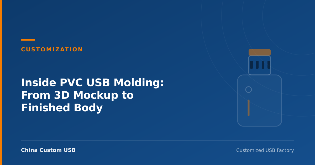 Molded PVC USB drives: drill-shaped body, letter-shaped body and cartoon character body