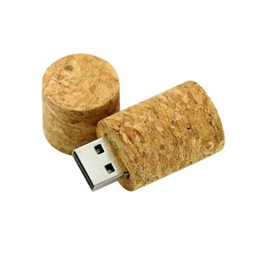 Capped Cork USB Flash Drive