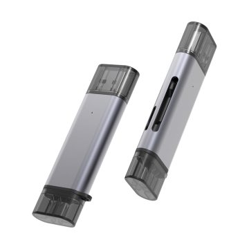 Dual-slot USB 3.0 and Type-C card reader