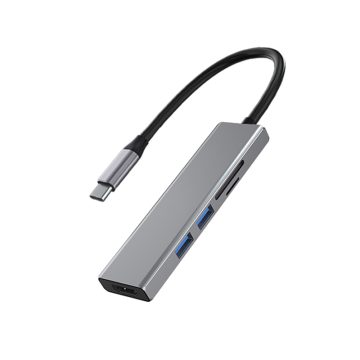 موزع USB 3.0 مع HDMI وقارئ بطاقات
