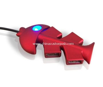 4 pescados de puerto en forma de USB Hub